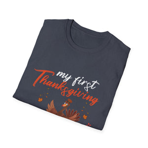 First Thanksgiving As Mimi Thanksgiving Turkey Family  Unisex T-Shirt