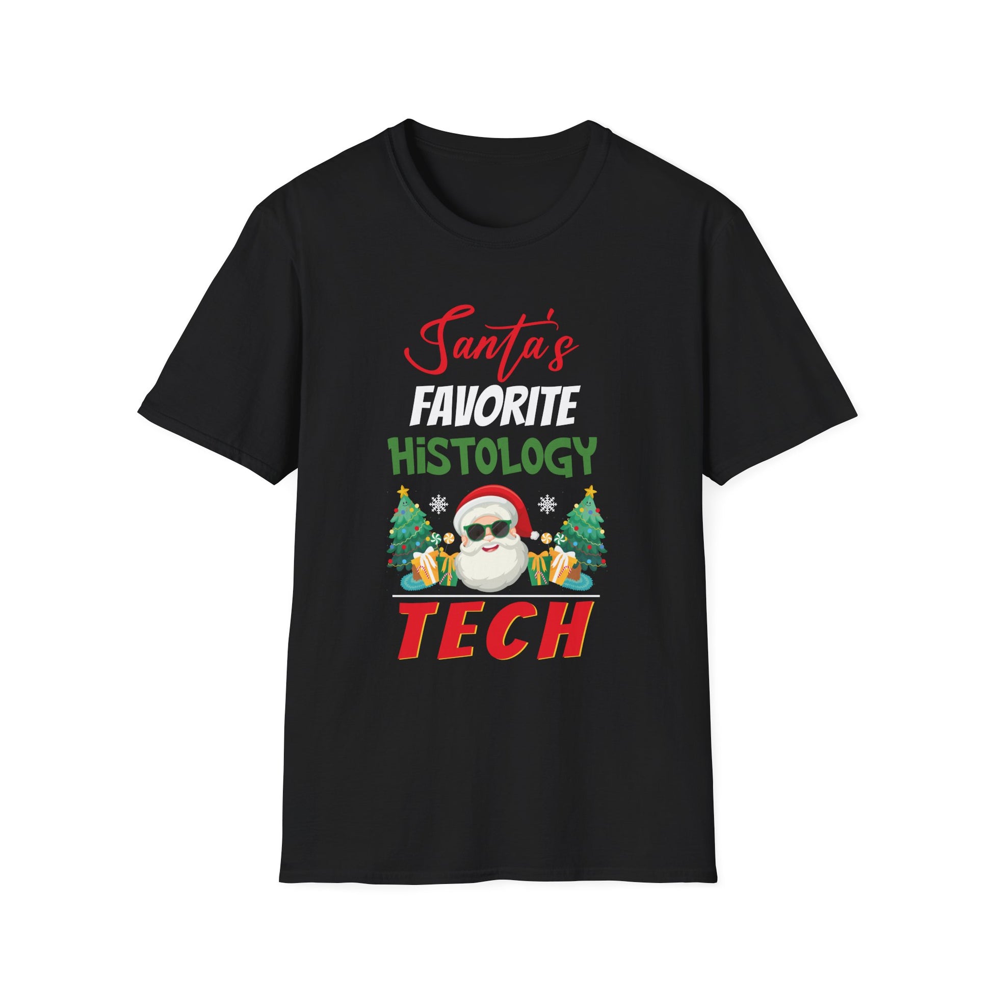Xmas Tree Santas Favorite Histology Tech Christmas Pajamas Unisex T-Shirt