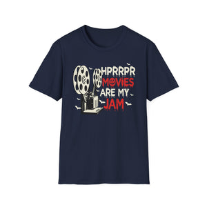 Movies Are My Jam T-Shirt — Vintage Film Reel Horror Fan Tee
