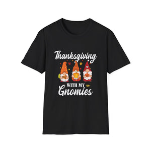 Thanksgiving With My Gnomies T-Shirt — Cute Fall Gnome Tee for Friends & Family