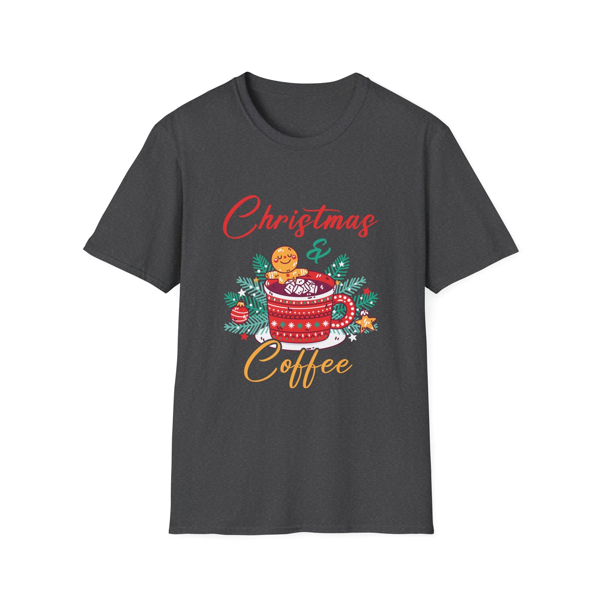 Christmas And Coffee Gingerbread Christmas Unisex T-Shirt