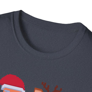 Christmas Santa Elf Lights Gaming Controllers Xmas Boys Kids T-Shirt