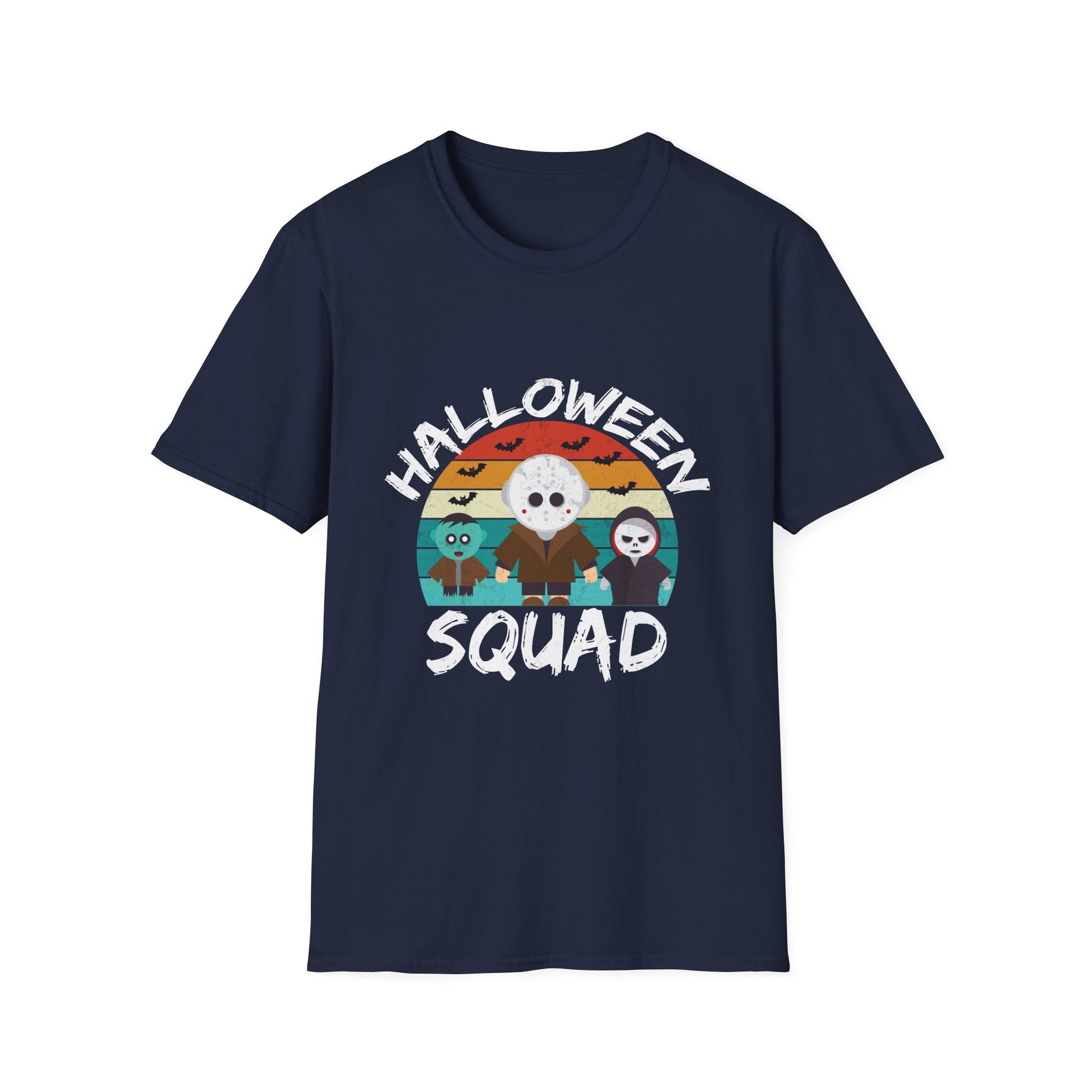 Halloween Squad T-Shirt — Cute Retro Horror Characters Tee