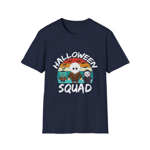 Halloween Squad T-Shirt — Cute Retro Horror Characters Tee