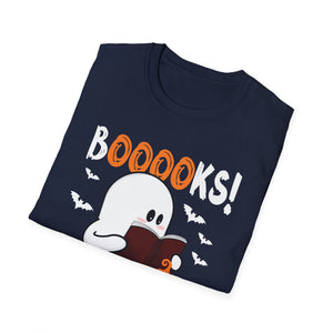 Halloween Ghost Booklover T-Shirt — 