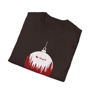 Christmas Ornament T-Shirt — 'Merry Christmas' Forest Bauble Holiday Tee
