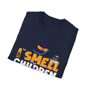 I Smell Children Halloween T-Shirt — Witch Hat & Cauldron Spooky Graphic Tee