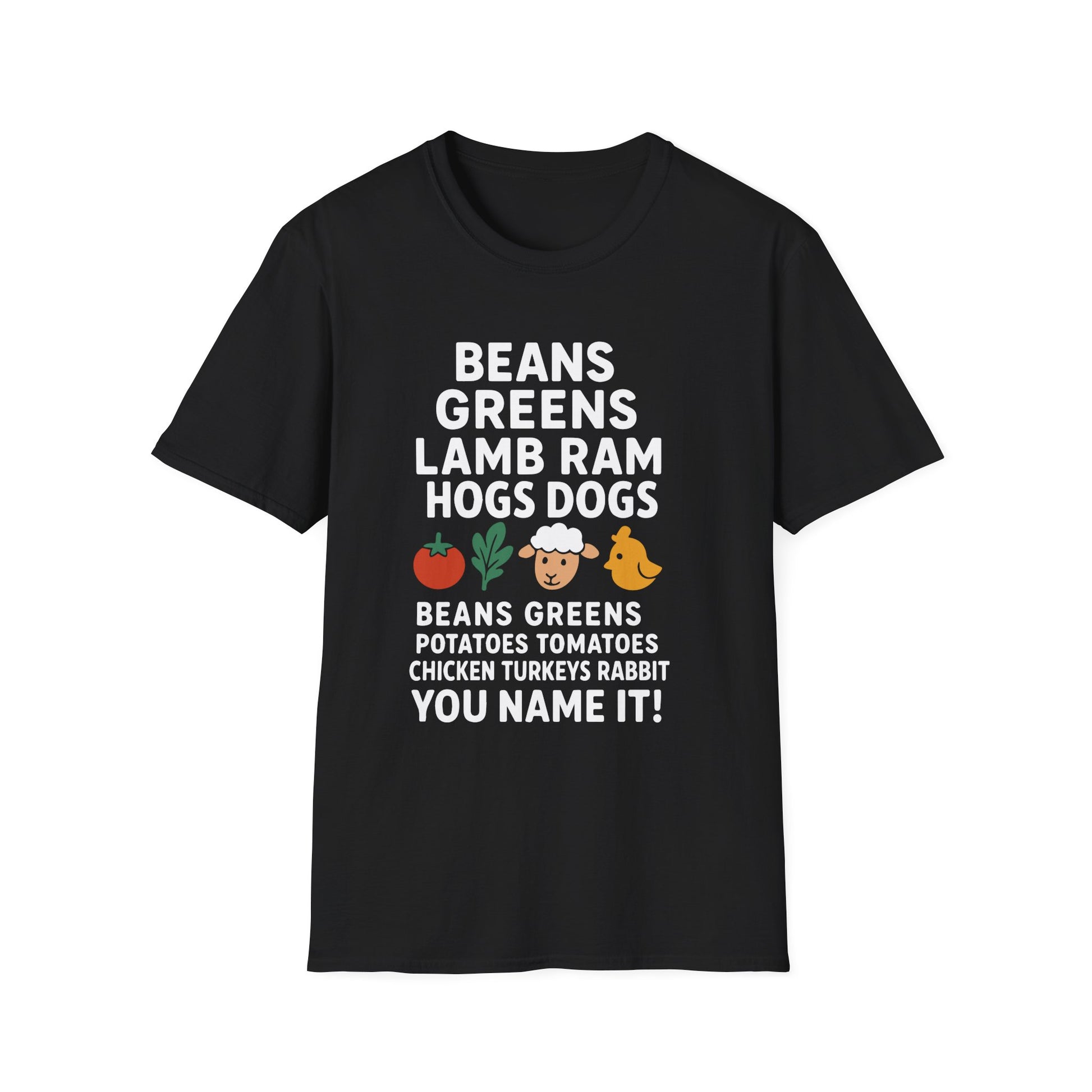 Funny Foodie Beans, Greens & More  Unisex T-Shirt