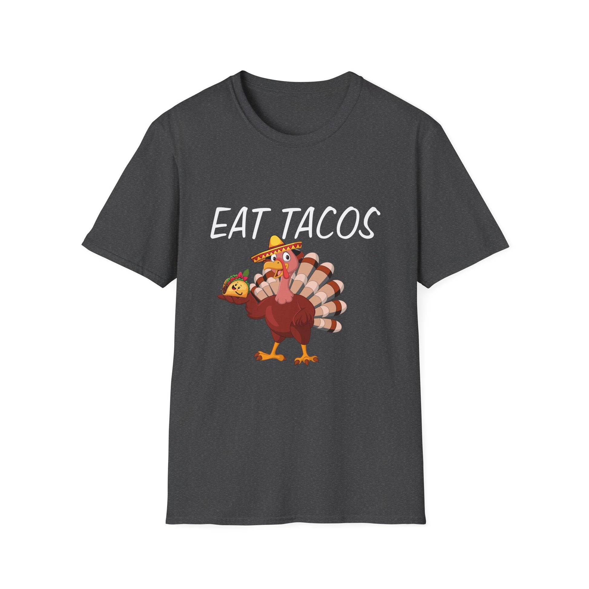 T-Shirt — 'Eat Tacos' Thanksgiving Turkey Graphic Tee  Unisex T-Shirt