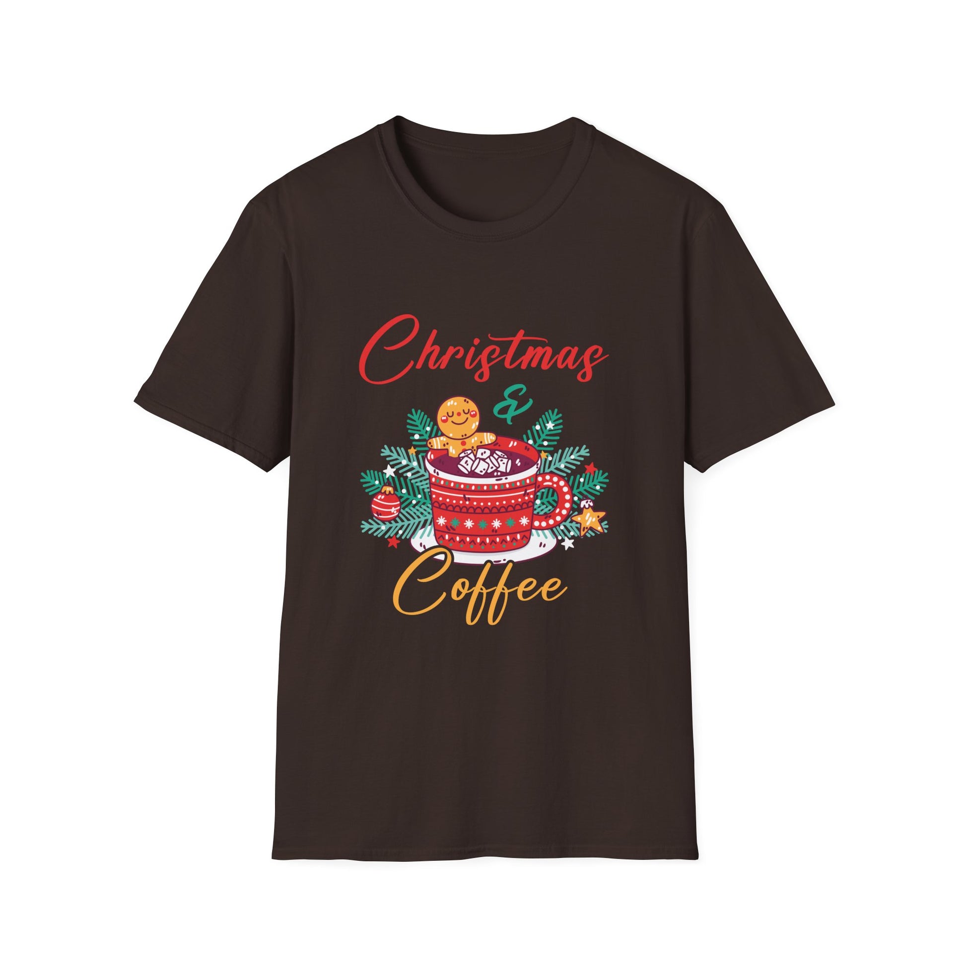 Christmas And Coffee Gingerbread Christmas Unisex T-Shirt