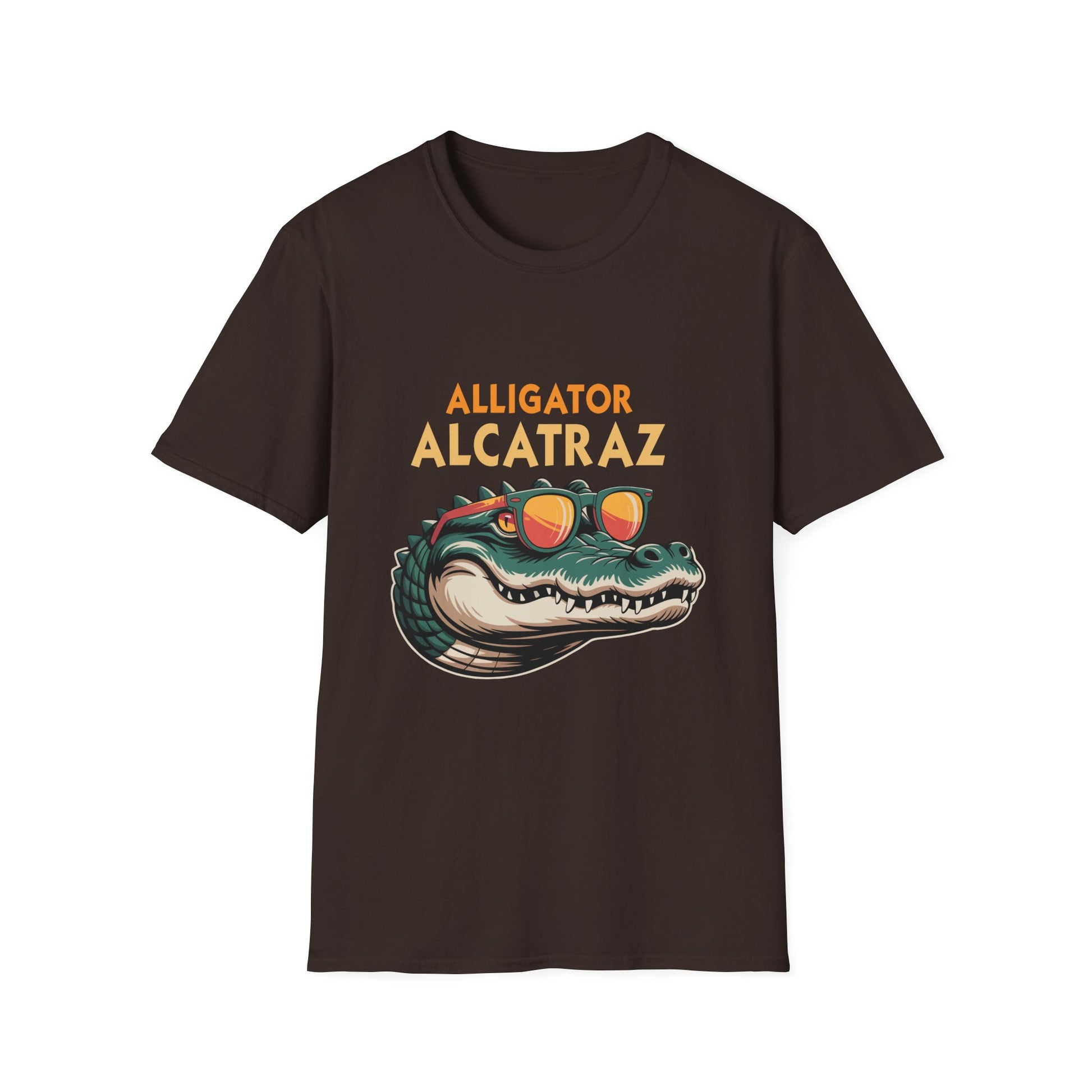 Alligator Alcatraz Graphic T-Shirt — Retro Gator Tee with Sunglasses