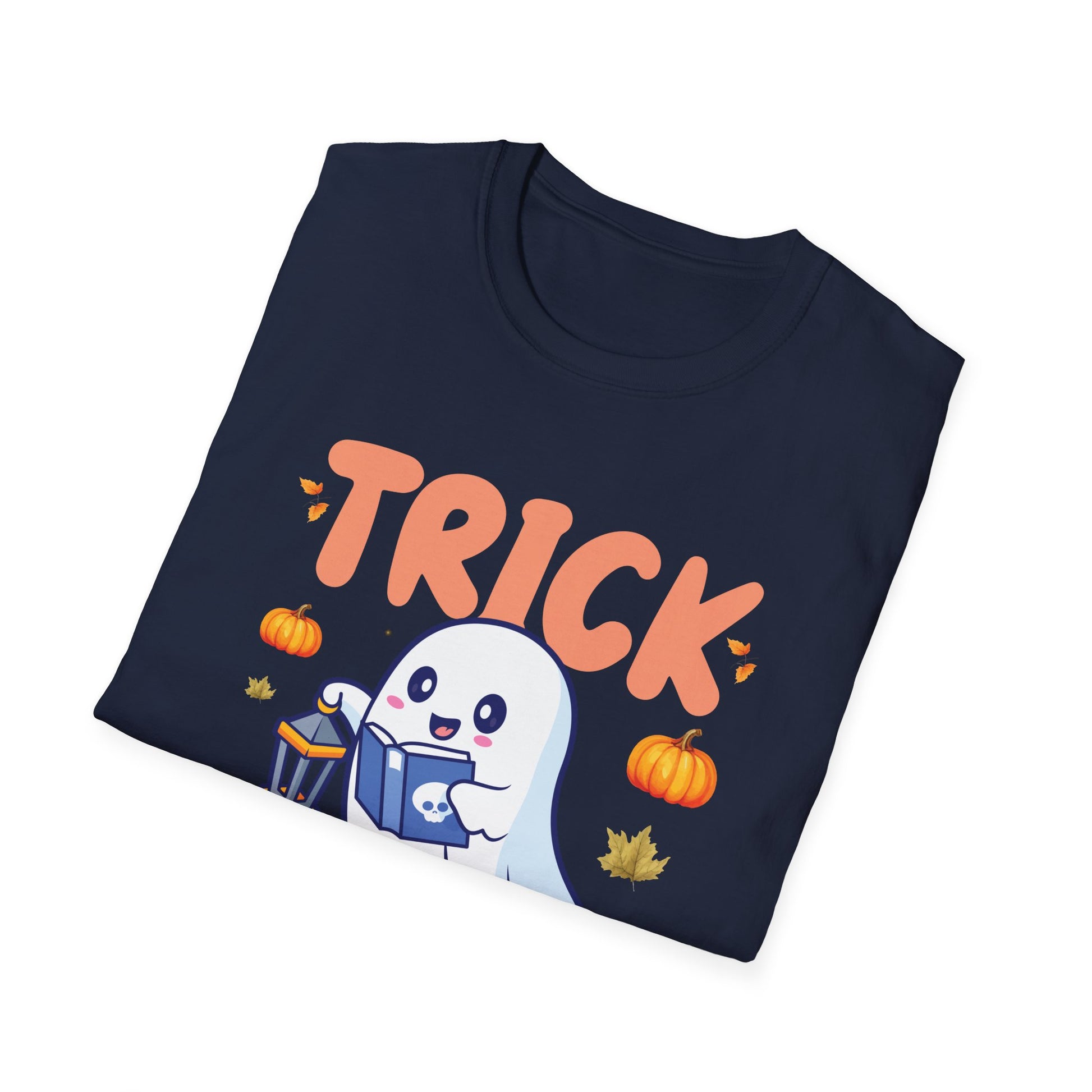 Teacher Halloween T-Shirt — "Trick or Teach" Cute Ghost Design