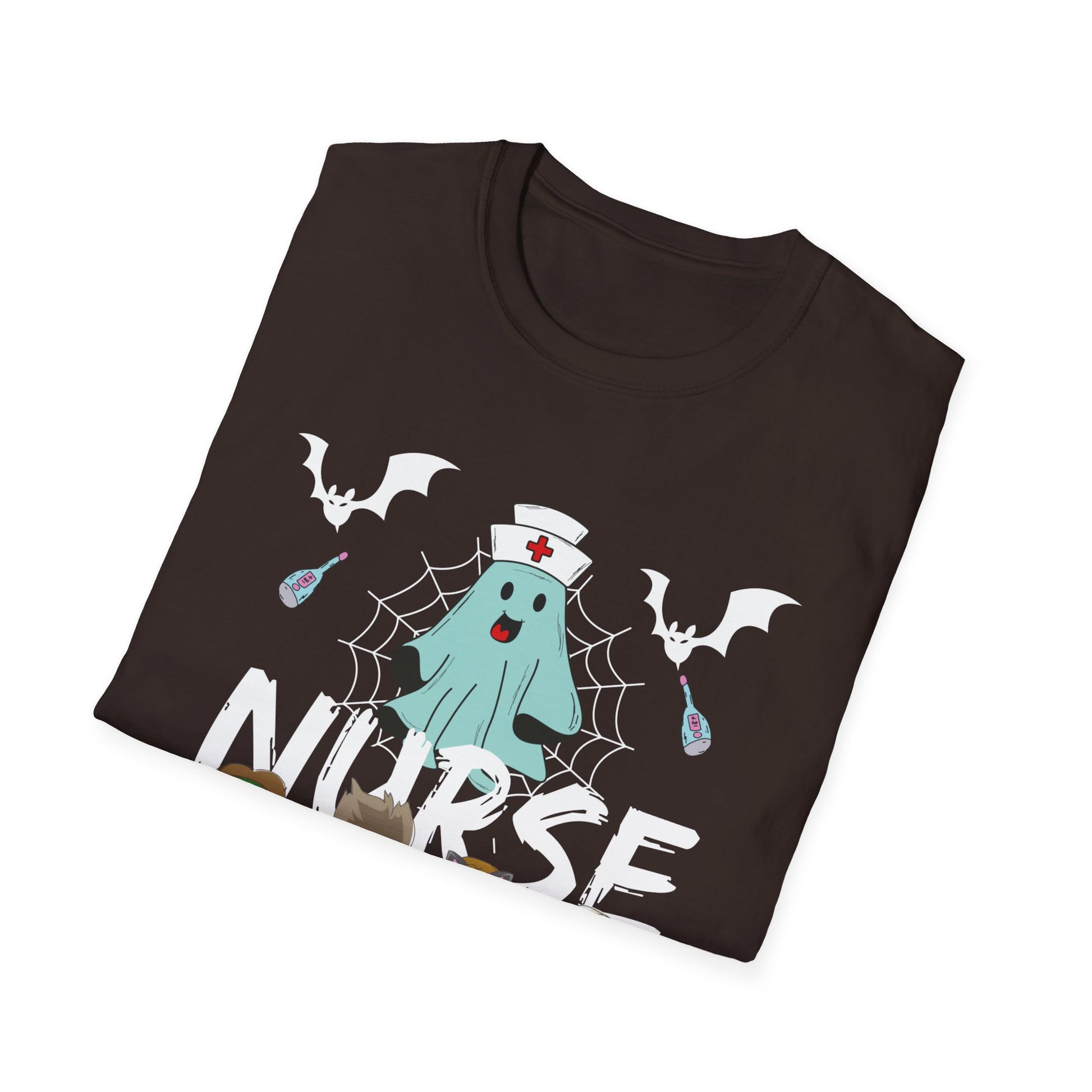 Cute Halloween Nurse Nursing Zombie Halloween Pattern TeeUnisex Softstyle T-Shirt