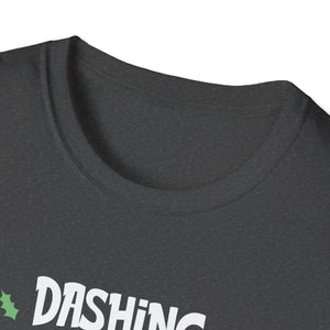 Christmas Cat Dashing Through The No Coffee Grumpy Christmas Unisex T-Shirt