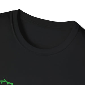 Christmas Lights Chest T-Shirt — Colorful Holiday Graphic Tee