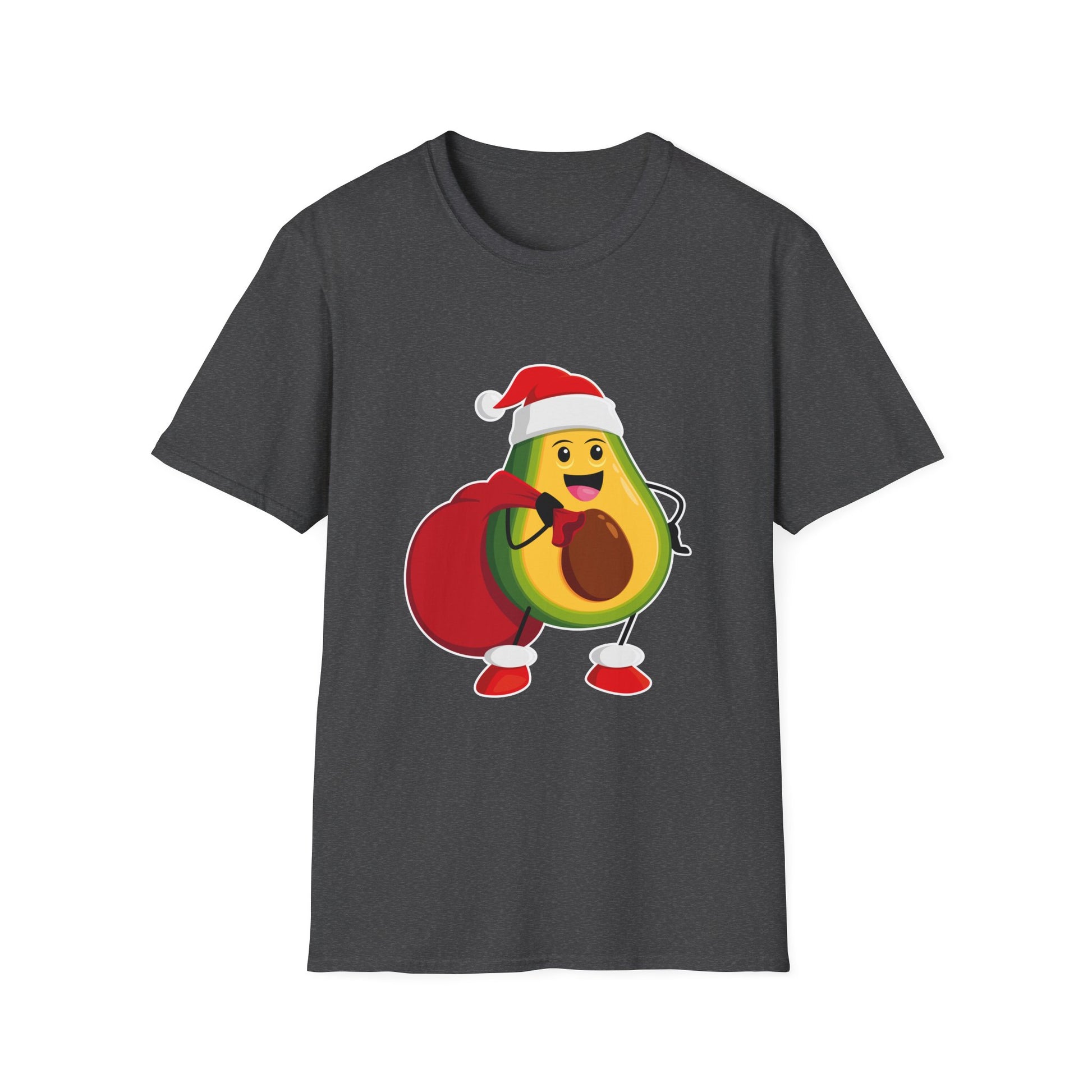 Christmas Avocado Santa Hat Christmas Avocado Unisex T-Shirt