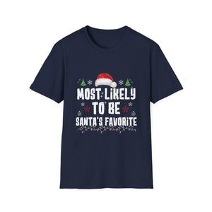 Most Likely To Be Santa_s Favorite Christmas Family Matching T-Shirt