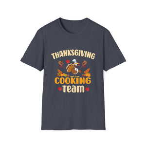 Thanksgiving Cooking Team T-Shirt — Funny Turkey Chef Holiday Tee  Unisex T-Shirt