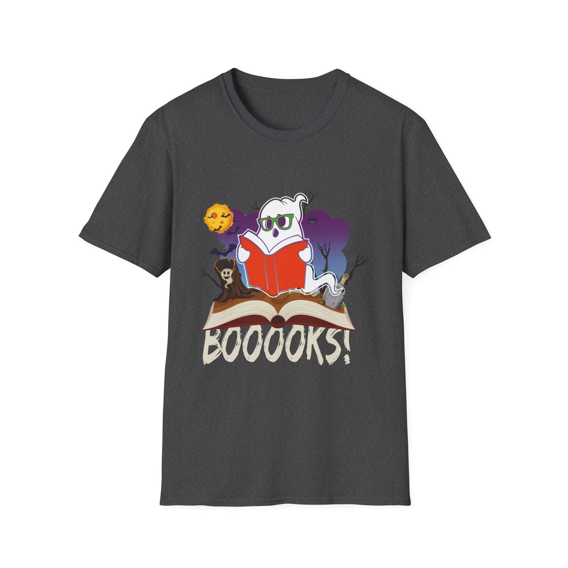 Booooks! Halloween Ghost Reading T-Shirt