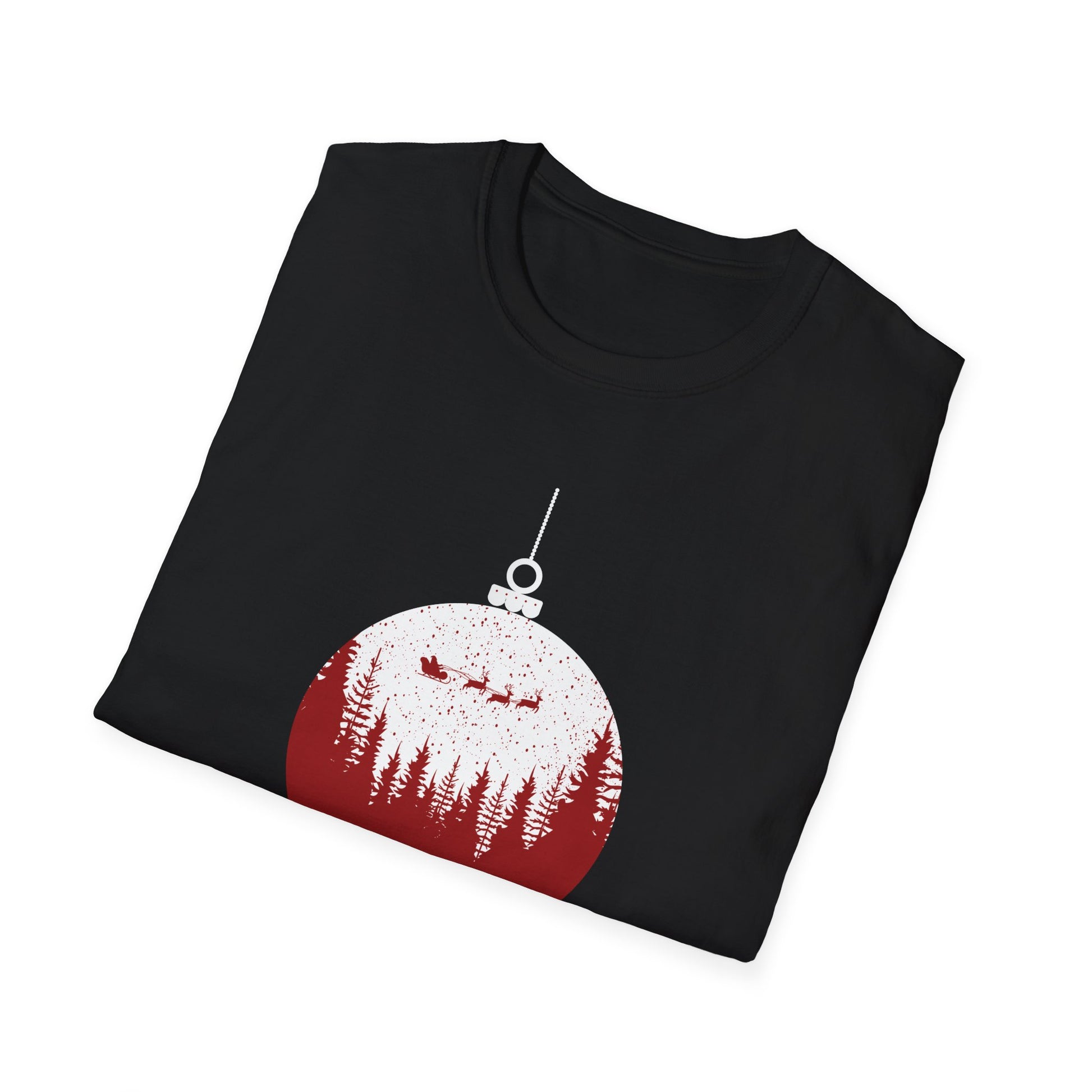 Christmas Ornament T-Shirt — 'Merry Christmas' Forest Bauble Holiday Tee