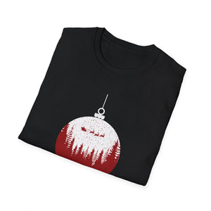 Christmas Ornament T-Shirt — 'Merry Christmas' Forest Bauble Holiday Tee