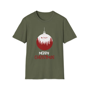 Christmas Ornament T-Shirt — 'Merry Christmas' Forest Bauble Holiday Tee