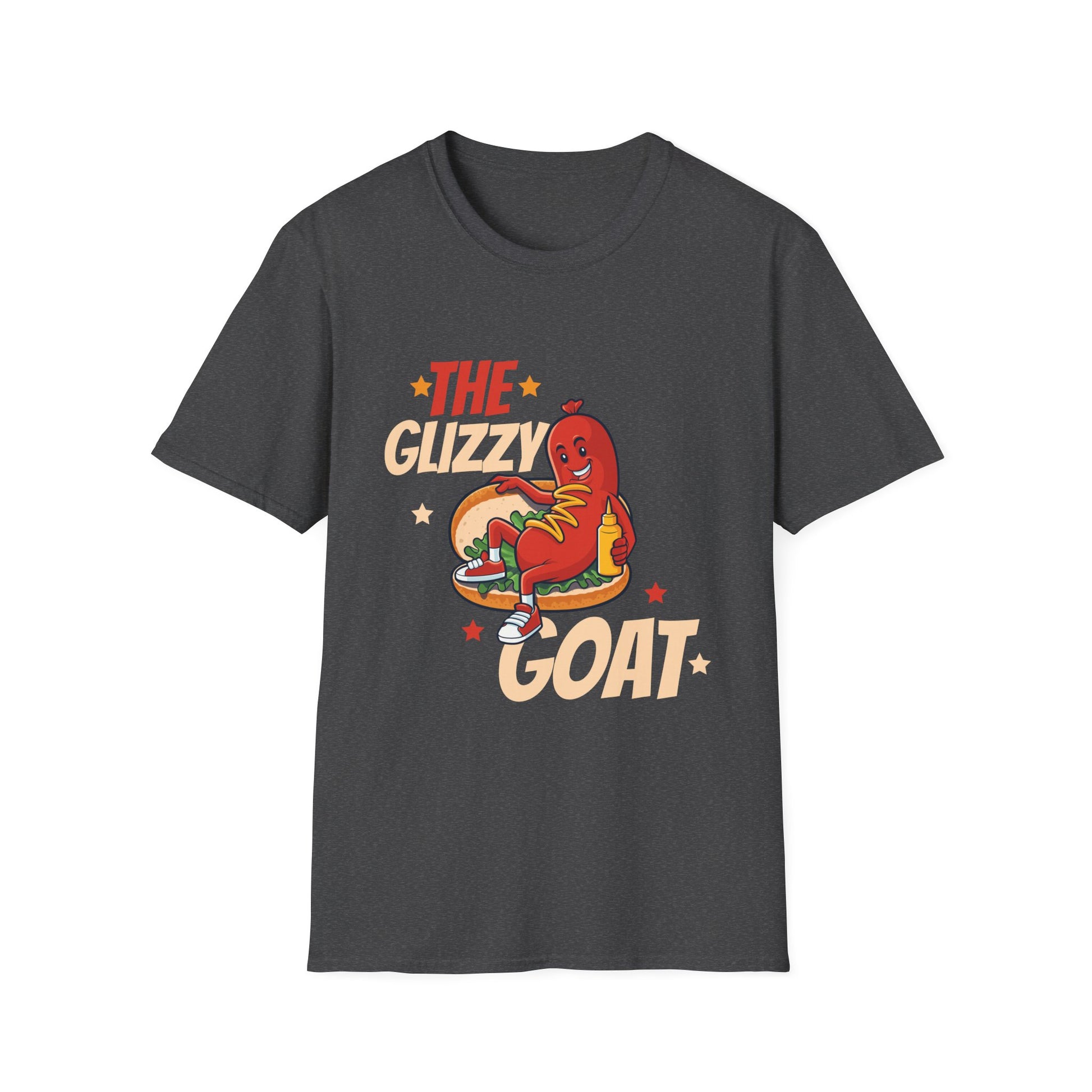 The Glizzy Goat Funny Hot Dog Pun Meme Gobble Hotdog Gobbler Unisex T-Shirt