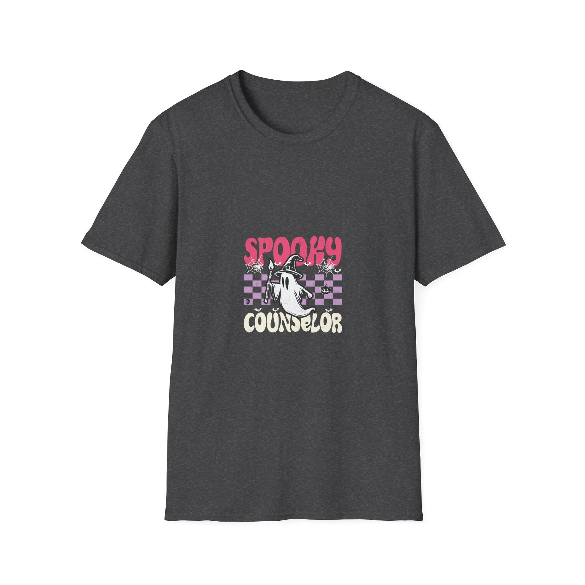 Spooky Counselor T-Shirt — Ghost Graphic Halloween Tee for School Counselors