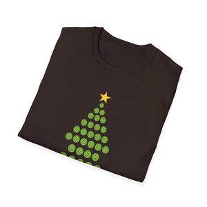 Christmas Pickleball Design_ Christmas Tree Unisex T-Shirt