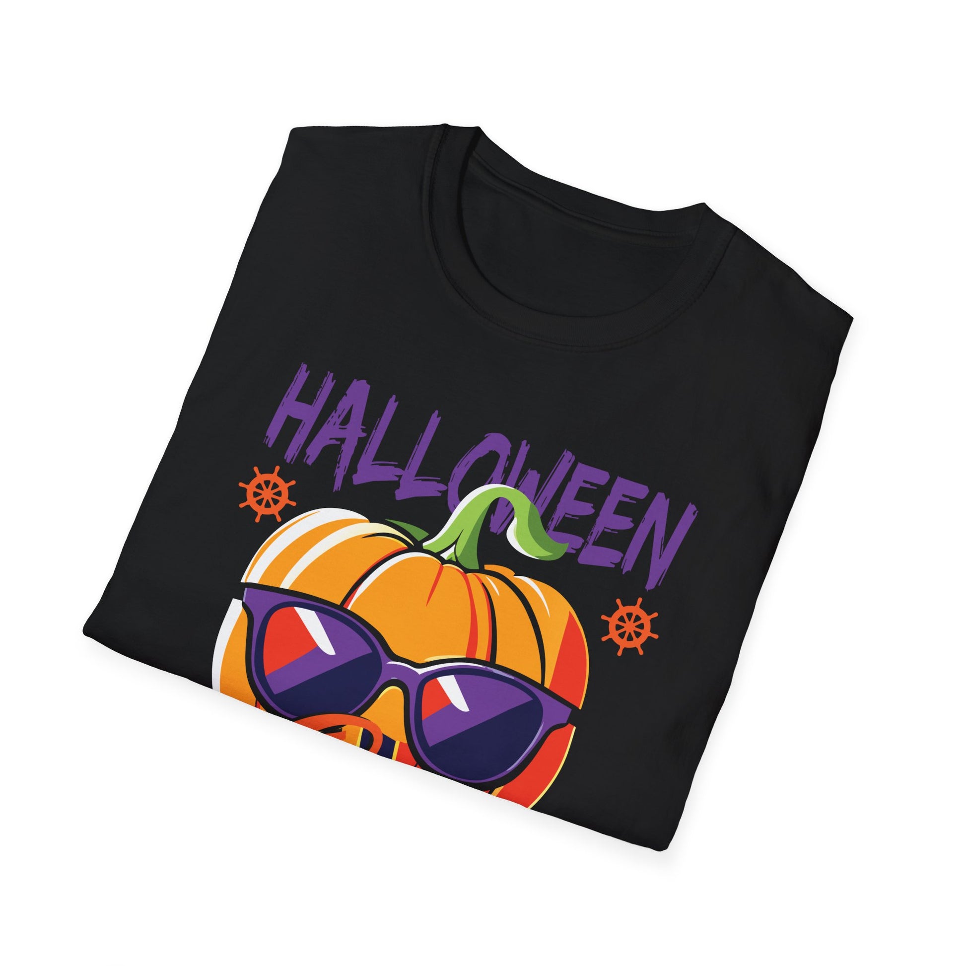 Halloween Squad Pumpkin T-Shirt — Cute Sunglasses Jack-o'-Lantern Tee