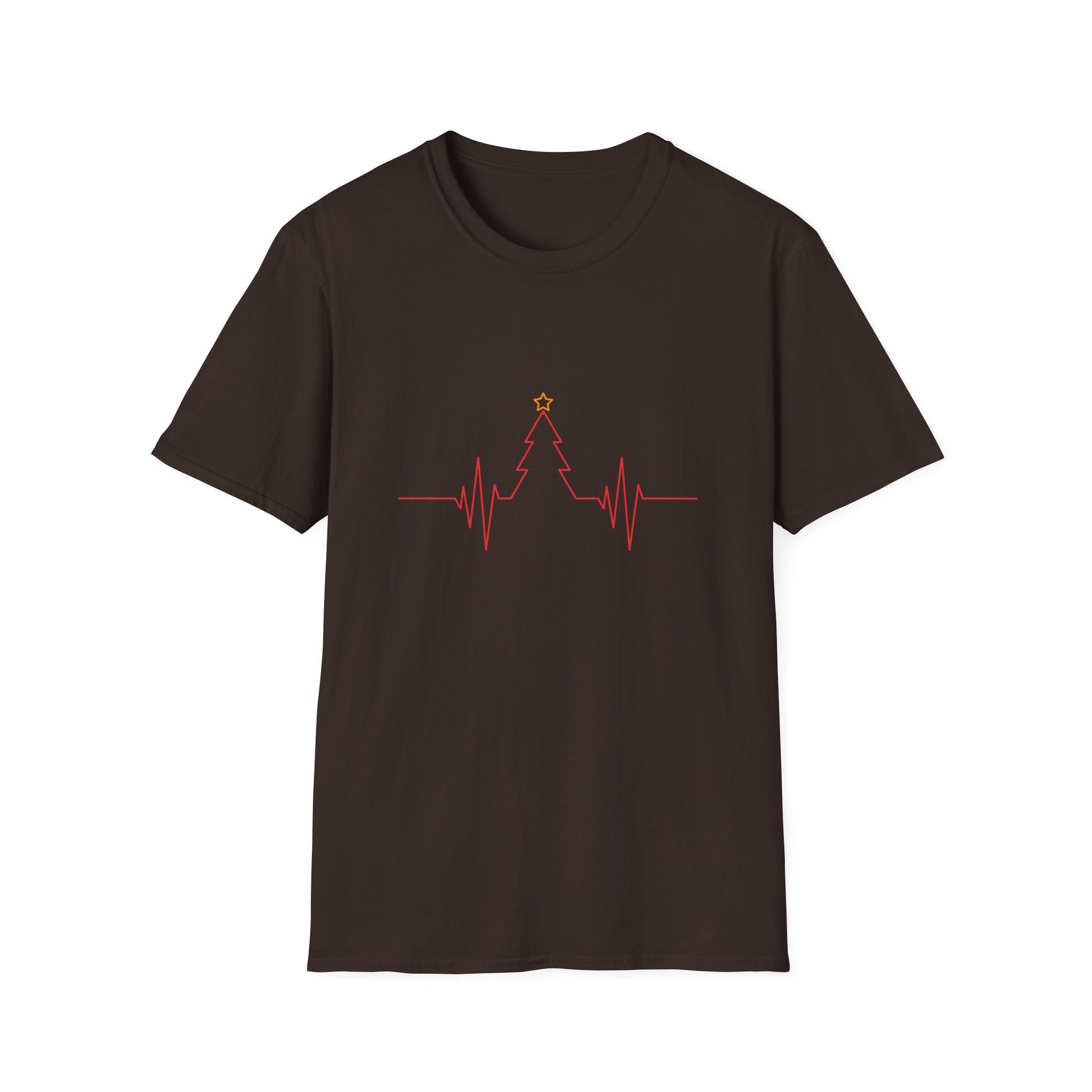 Christmas Heartbeat Xmas Christmas Tree Heartline Unisex T-Shirt