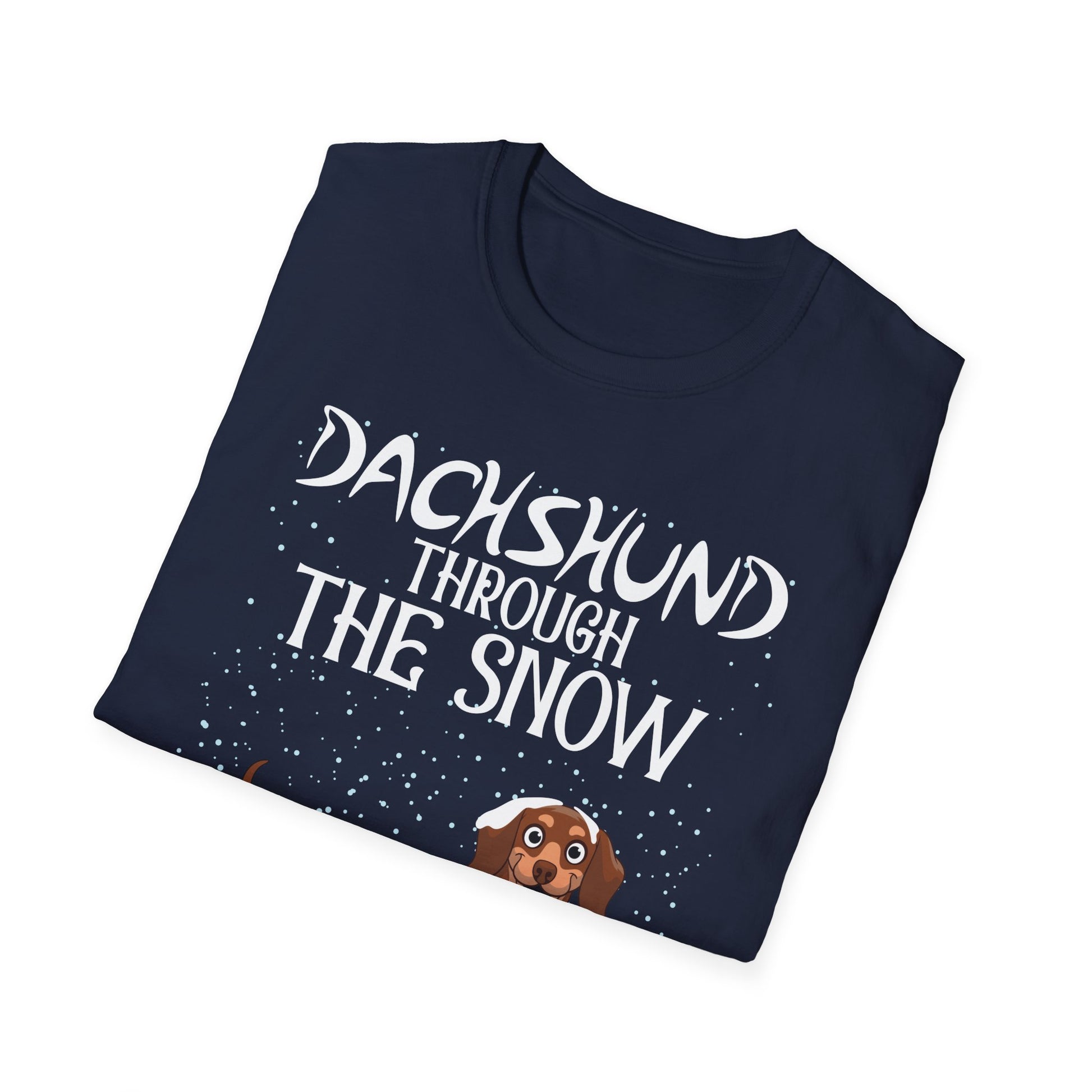 Dachshund Through The Snow T-Shirt — Dachshund Christmas Dog Tee