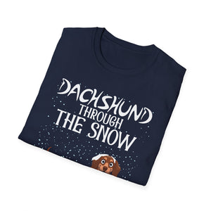 Dachshund Through The Snow T-Shirt — Dachshund Christmas Dog Tee