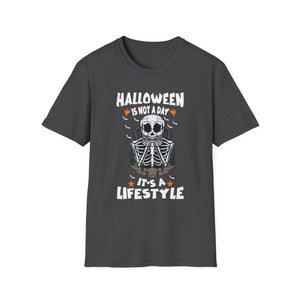 Halloween Is Not A Day It's A Lifestyle T-Shirt — Skeleton Halloween Tee