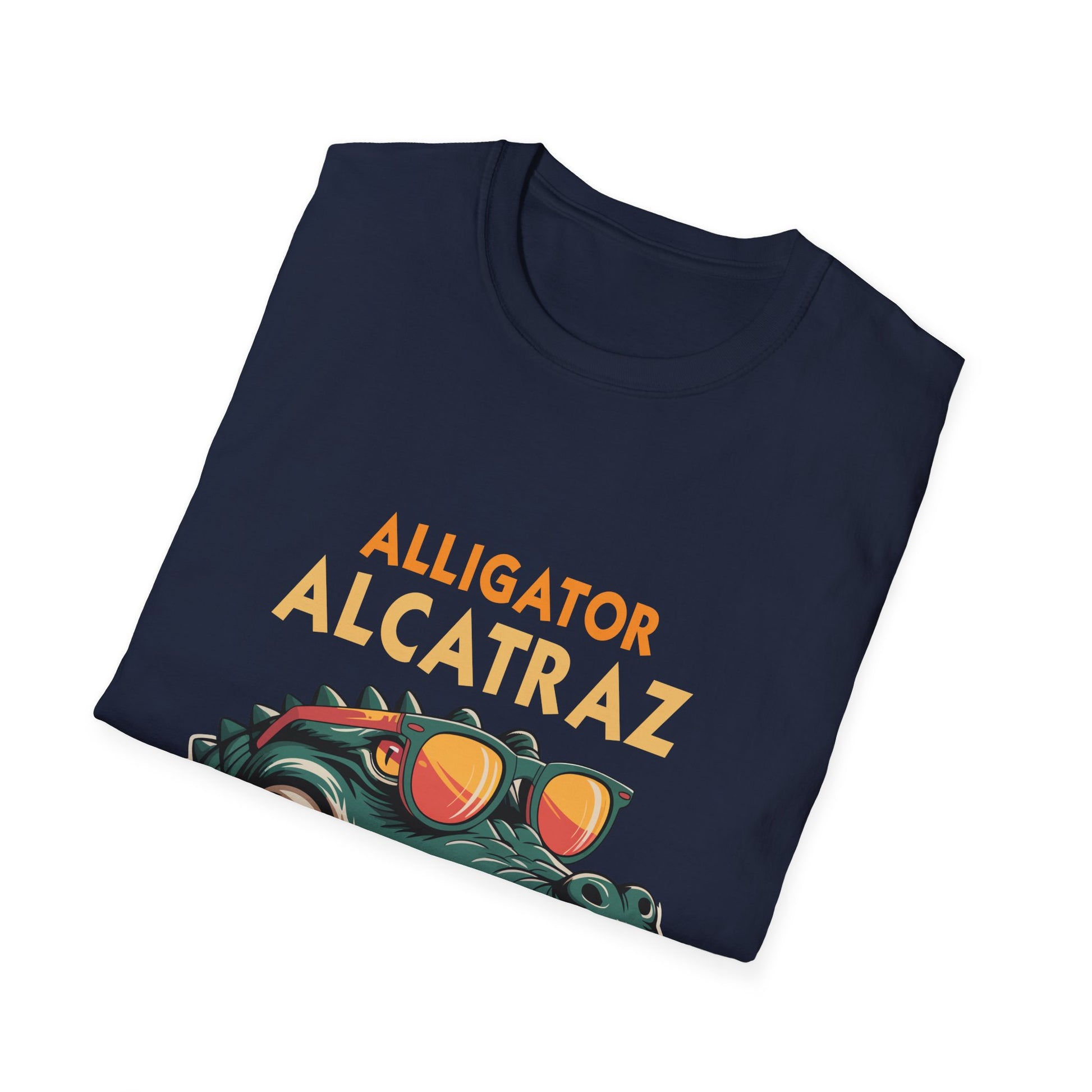 Alligator Alcatraz Graphic T-Shirt — Retro Gator Tee with Sunglasses