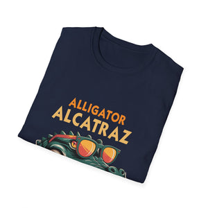 Alligator Alcatraz Graphic T-Shirt — Retro Gator Tee with Sunglasses