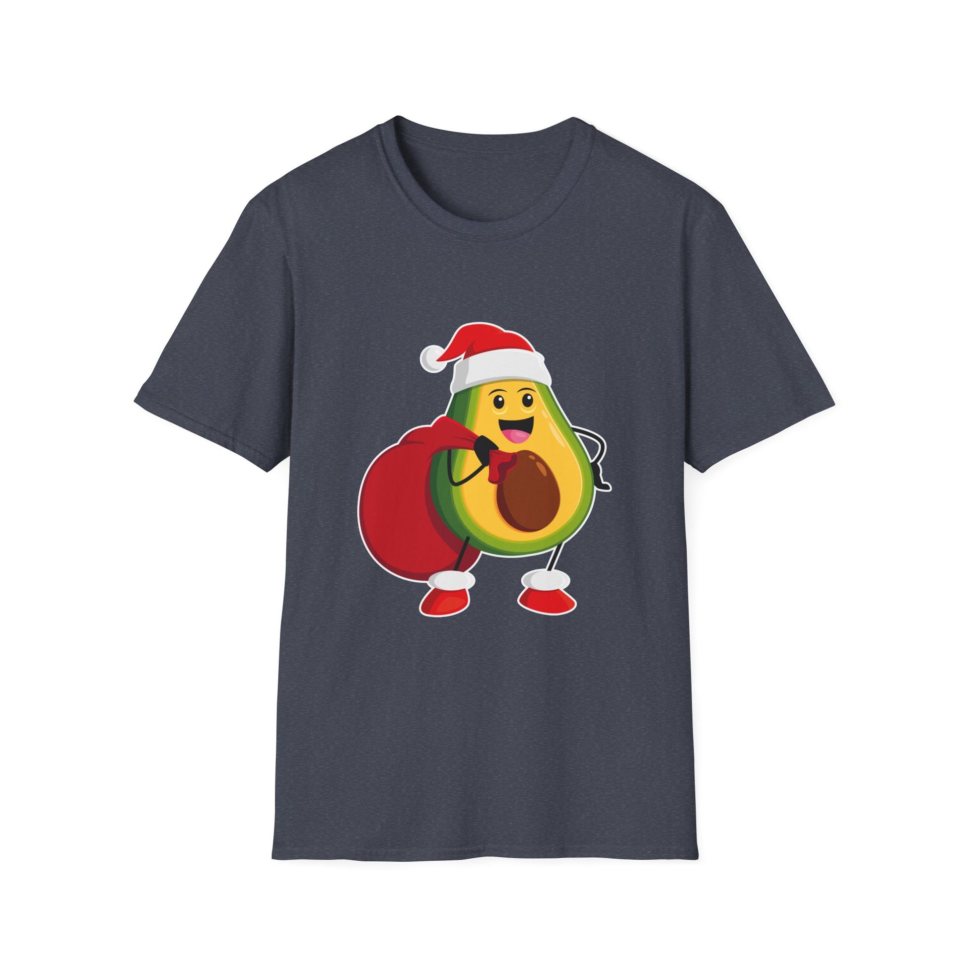 Christmas Avocado Santa Hat Christmas Avocado Unisex T-Shirt