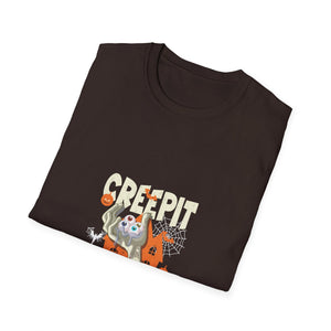 Chilling With My Creeps Halloween- Dancing Ghost Halloween Tee