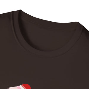 Christmas Flamingo T-Shirt — Festive Pink Flamingo with Santa Hat