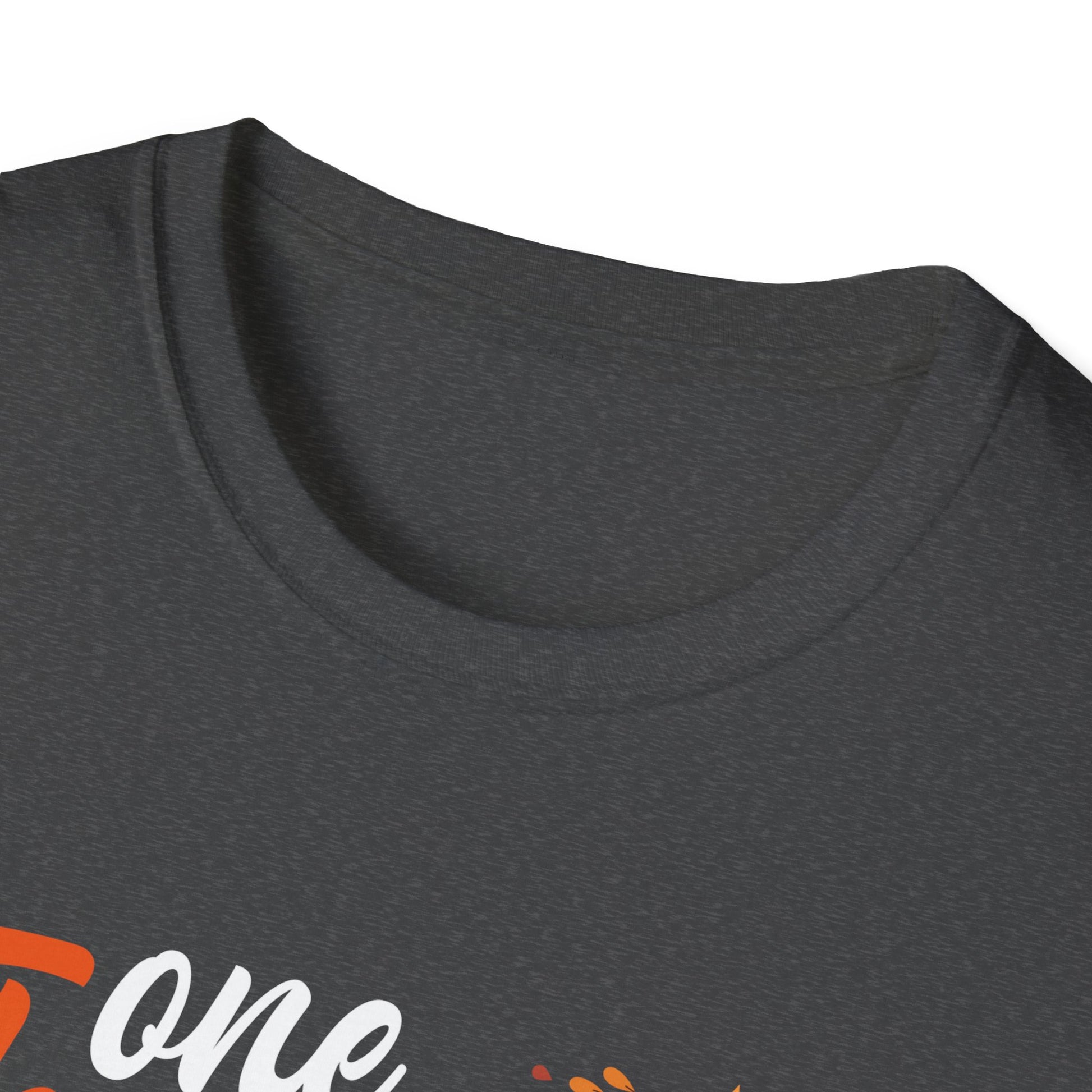 One Thankful Pre-K Teacher T-Shirt — Thanksgiving Teacher Tee with Pumpkin & Leaves  Unisex T-Shirt