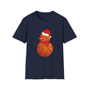 Christmas Basketball Snowman Shirt Basketball Christmas Unisex T-Shirt