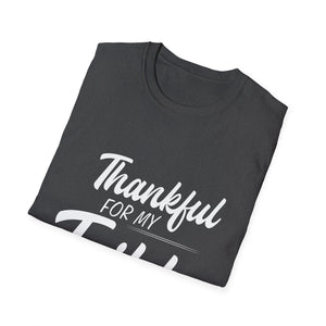 Thankful For My Tribe T-Shirt — Family & Friends Thanksgiving Tee