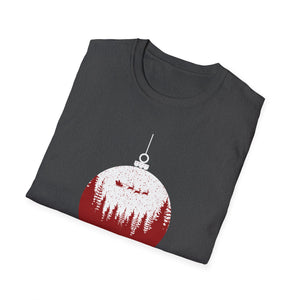 Christmas Ornament T-Shirt — 'Merry Christmas' Forest Bauble Holiday Tee