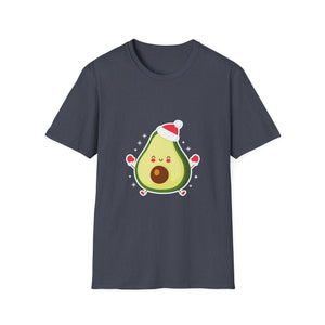 Christmas Avocado Santa Hat Christmas Avocado Unisex T-Shirt