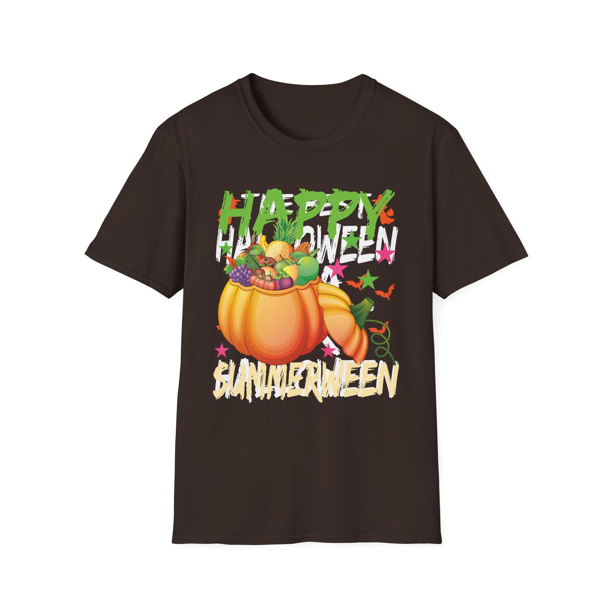 Halloween Pumpkin Candy T-Shirt — "Happy Halloween" Graphic Tee