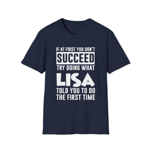 LISA Gift Name Personalized Birthday Funny Christmas Joke T-Shirt