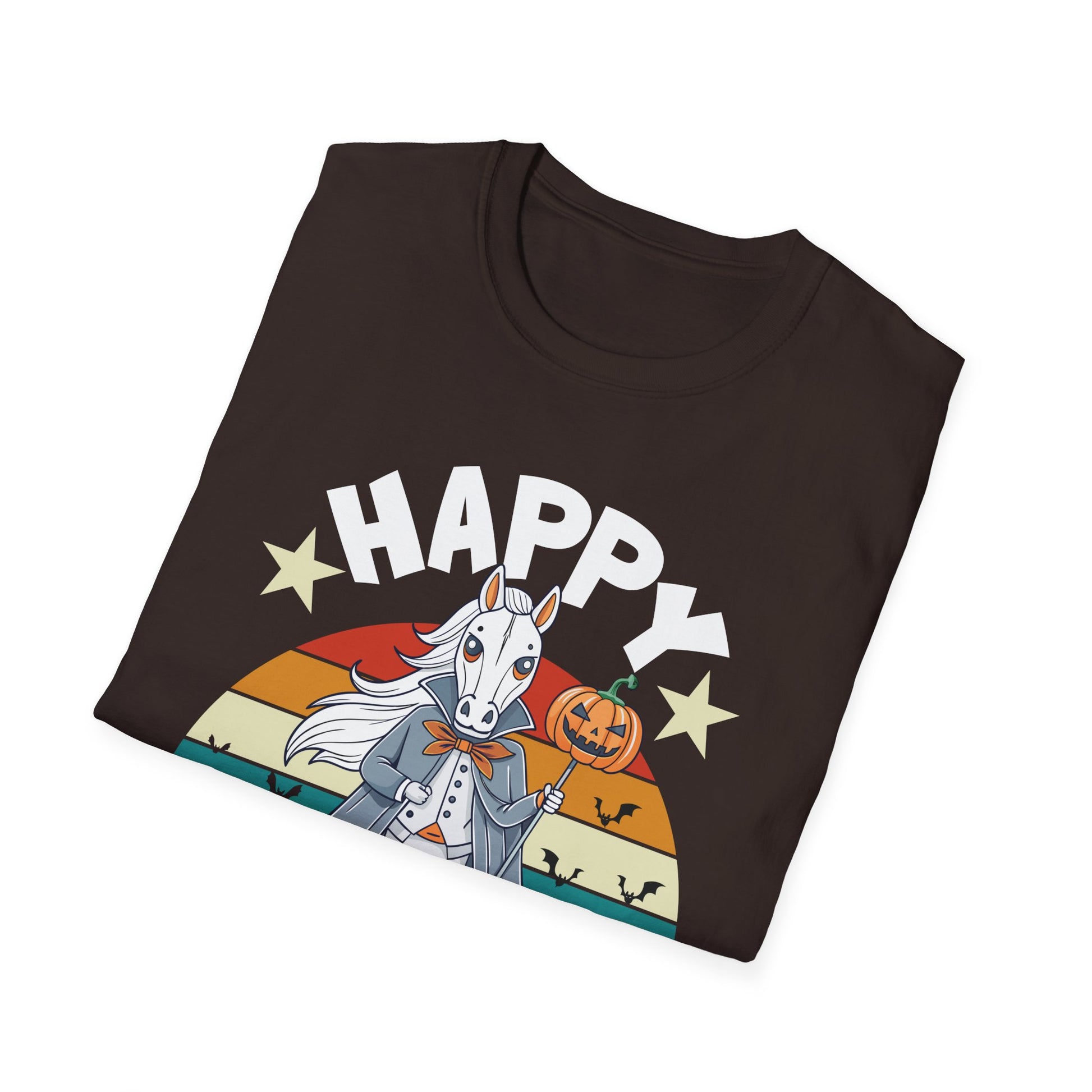 Happy Halloween Goat T-Shirt — Retro Pumpkin Costume Tee