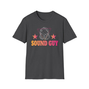 Sound Guy T-Shirt — Retro Headphones Tee for Audio Engineers & DJs