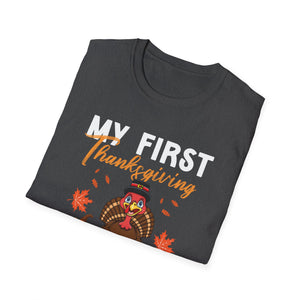 Thanksgiving T-Shirt for Grandma - My First Thanksgiving Design  Unisex T-Shirt