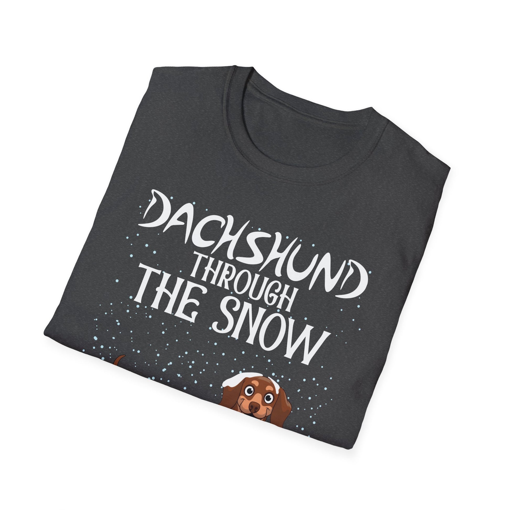 Dachshund Through The Snow T-Shirt — Dachshund Christmas Dog Tee